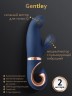 Gvibe Gentley Caribbean Blue - вибратор кролик для стимуляции точки G и клитора с 2 моторами, 19.9х4.2 см (только доставка)