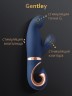 Gvibe Gentley Caribbean Blue - вибратор кролик для стимуляции точки G и клитора с 2 моторами, 19.9х4.2 см (только доставка)