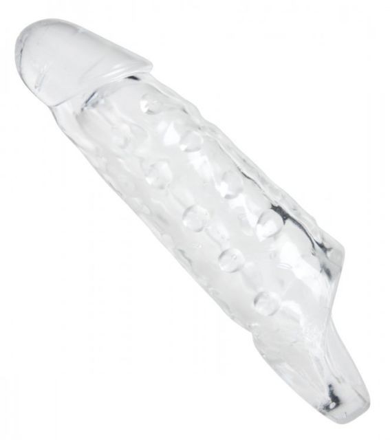 Увеличивающая насадка на пенис с кольцом для мошонки - Tom of Finland - 14 см (только доставка)