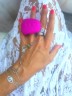 NEW! Вибратор на палец 2 в 1 Gvibe Gring XL - Sweet Raspberry, 5 см. (Только доставка)