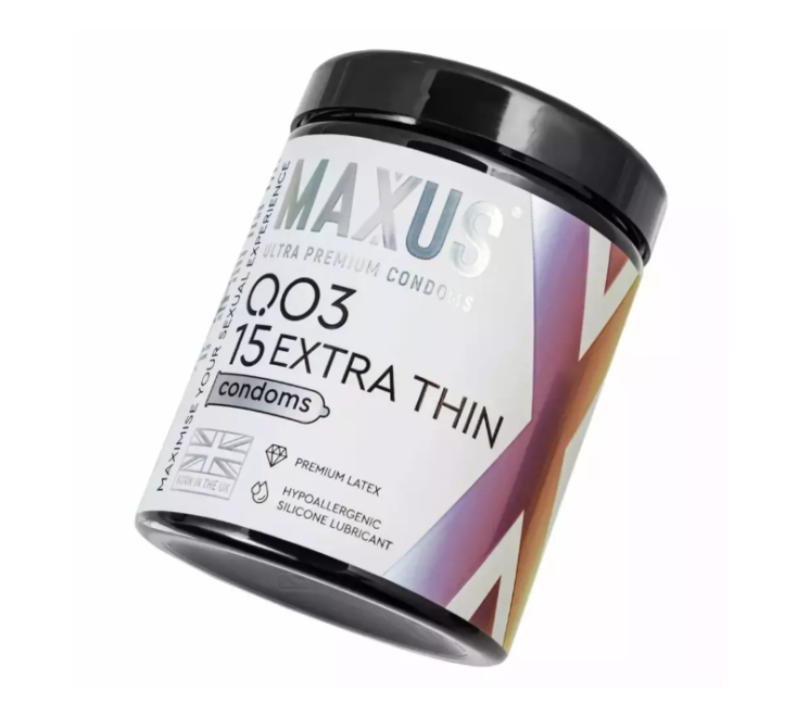 Презервативы Maxus 003, ультро-тонкие, латекс,15 шт.