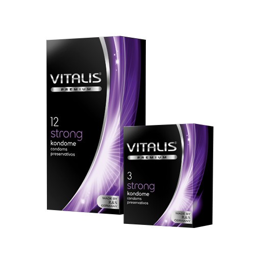 Презервативы VITALIS Premium strong сверхпрочные (цена за 1 шт)
