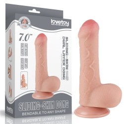 Фаллоимитатор с "подвижной кожей" LoveToy Sliding Skin Dual Layer Dong  LV317201