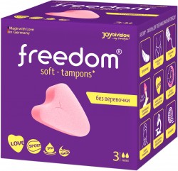 Женские гигиенические тампоны без веревочки Freedom mini 2 капли (цена за штуку)