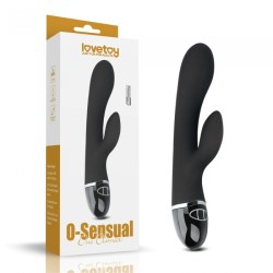 Вибратор с клиторальным отростком Lovetoy O-Sensual Clit