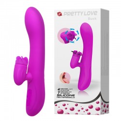 Вибратор с клиторальной стимуляцией Pretty Love Buck