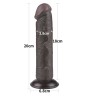Фаллоимитатор с "подвижной кожей" LoveToy Sliding Skin Dual Layer Dong, коричневый LV317406