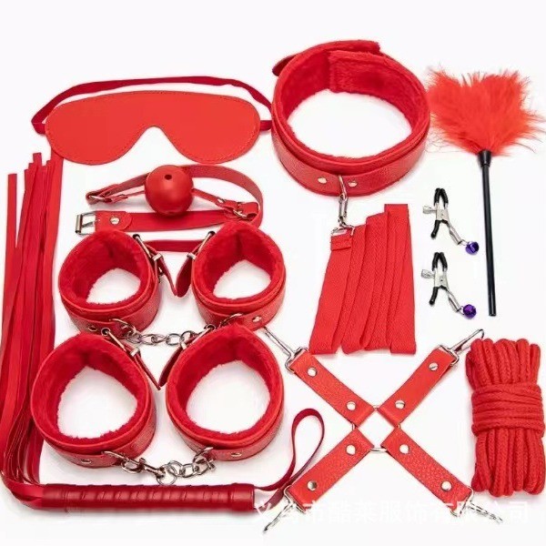 Набор БДСМ из 10 предметов, красный