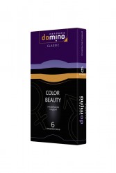 Презервативы  Domino, classic, Colour beauty,  латекс, 18 см, 5,2 см, 6 шт.