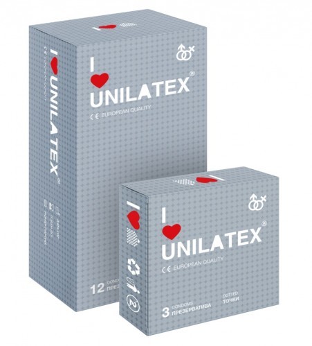 Презервативы Unilatex Dotted презервативы с точечной поверхностью (цена за 1 шт)