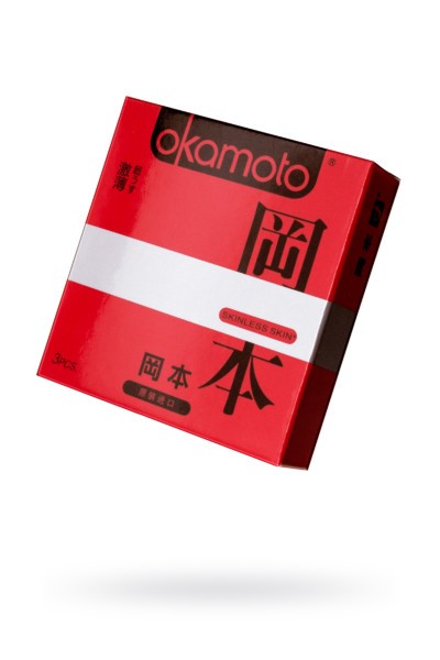 Презервативы ультратонкая классика Okamoto Skinless Skin Super Thin №3 (уп. 3 шт)