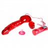 Безремневой страпон с вибрацией ToyJoy Bend Over Boyfriend Red 20 см, красный (только доставка)