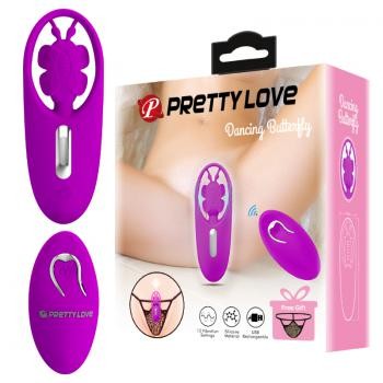 Вибромассажёр DANCING BUTTERFLY L 108 мм D 40 мм, 12 режимов вибрации арт. BW-022070ZW