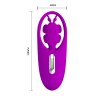 Вибромассажёр DANCING BUTTERFLY L 108 мм D 40 мм, 12 режимов вибрации арт. BW-022070ZW