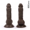 Фаллоимитатор Bior toys Erowoman Realistic коричневый на присоске 12,5х3,6 см (ER-30054-1)