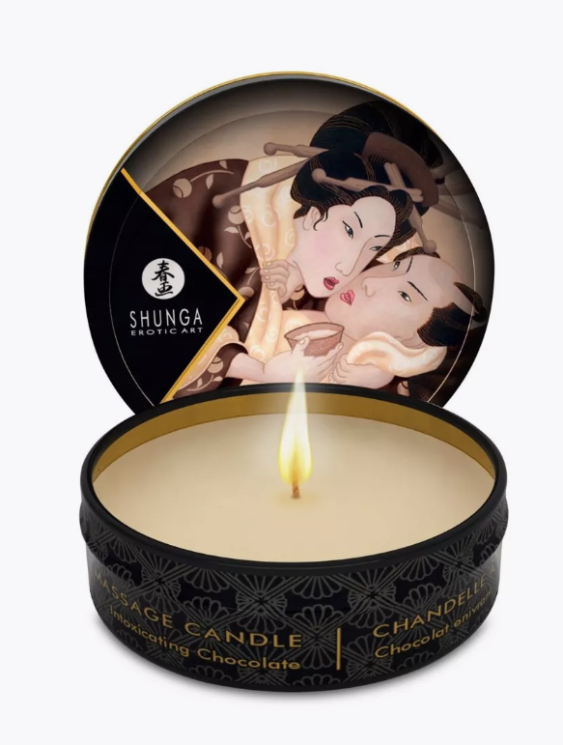 Массажное аромамасло свеча SHUNGA Intoxicatin Chocolate (Шоколад), 30 мл