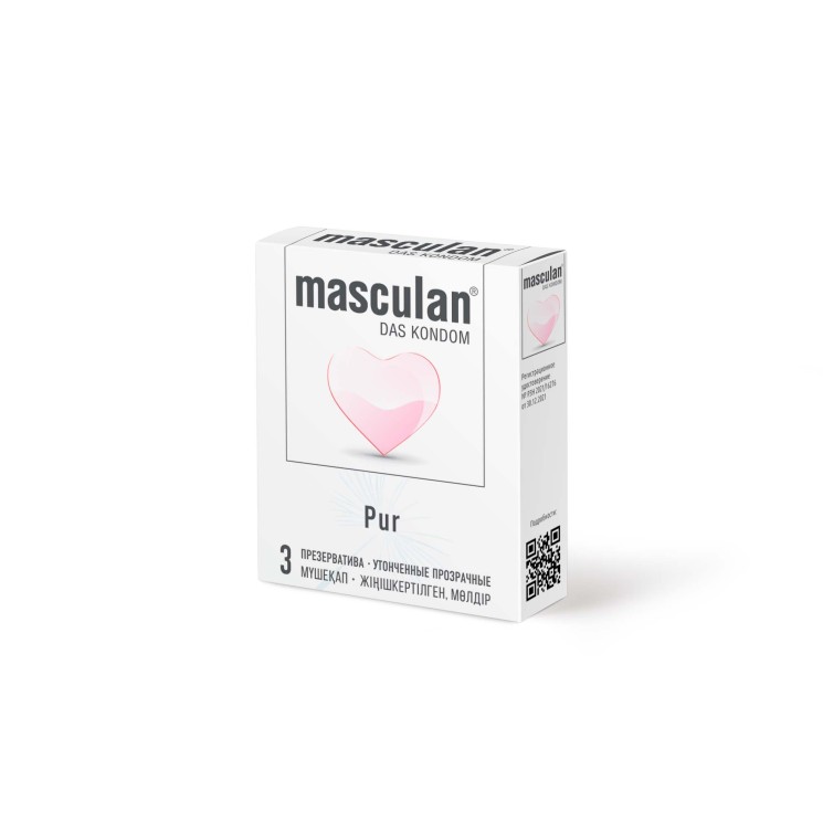 ПРЕЗЕРВАТИВЫ MASCULAN PUR № 3 (УТОНЧЕННЫЕ ПРОЗРАЧНЫЕ) 3 штуки