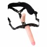 СТРАПОН LOVETOY С ПОЯСОМ HARNESS, С 2 НАСАДКАМИ, РЕАЛИСТИЧНЫЙ, NEOSKIN, 18 СМ