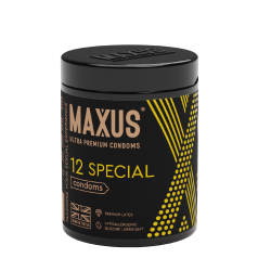 ПРЕЗЕРВАТИВЫ MAXUS SPECIAL № 12 X-EDITION (точечно-ребристые) в кейсе