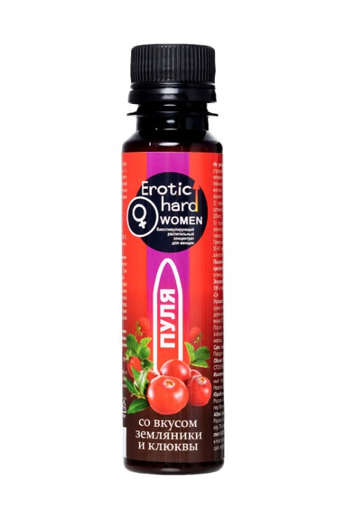 Erotic hard Пуля - Женский биостимулирующий концентрат со вкусом земляники, 100 мл. (только доставка)