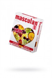 Презервативы ароматизированные Masculan Ultra Tutti Frutti 1 (в уп.3 шт)