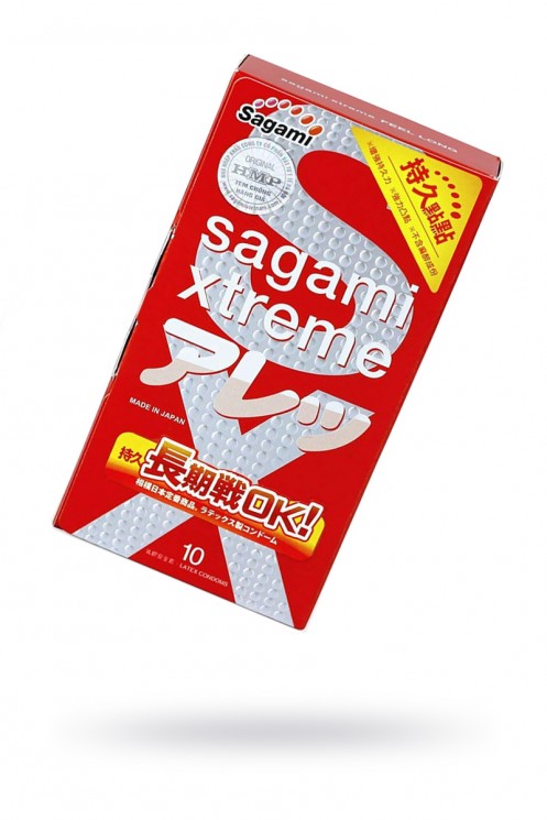 Презервативы утолщенные Sagami Xtreme Feel Long с точками (уп. 10 шт, цена за 1 шт)