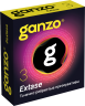 Презервативы Ganzo, Extase, латекс, точечные, ребристые, анатомичные, 18 см, 5,2 см, 3 шт.