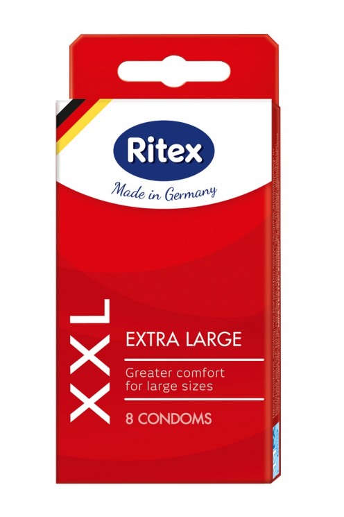 ПРЕЗЕРВАТИВЫ RITEX XXL № 8 (УВЕЛИЧЕННОГО РАЗМЕРА), 8 штук