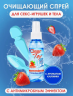 Очищающий спрей антимикробный Clear Toy Strawberry, 100 мл