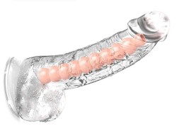 Прозрачный фаллоимитатор на трусиках