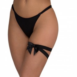 ПОДВЯЗКА КОЖАНАЯ С БАНТОМ НА РЕЗИНКЕ MEN'S DREAMS. Арт.I-5028MD