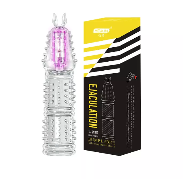 Насадка прозрачная Ejaculation Bumblebee