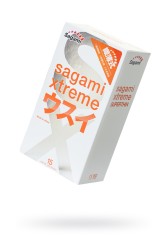 Презервативы Sagami, xtreme, 0.04, латекс, 19 см, 5,4 см, 15 шт. (поштучно)