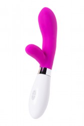 ВИБРАТОР С КЛИТОРАЛЬНЫМ СТИМУЛЯТОРОМ TOYFA A-TOYS MADY , СИЛИКОН, РОЗОВЫЙ, 20,4 СМ