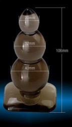 BOTTOM LINE BUTT PLUG, 11 СМ