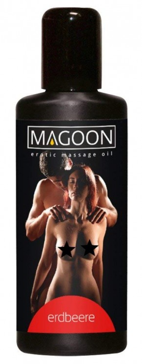 Массажное масло Magoon Erotik Massage oil с запахом клубники 50 ml