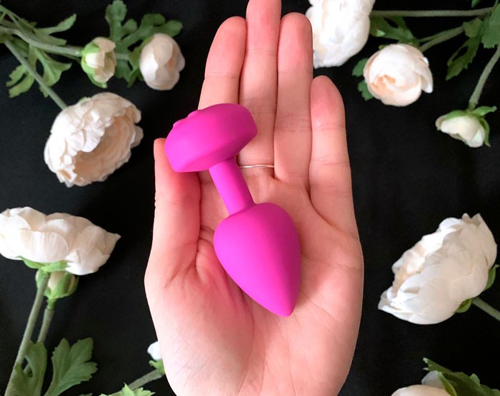 Маленькая дизайнерская анальная пробка с вибрацией Gvibe Gplug 8 см (ex. Fun Toys)