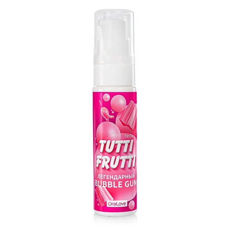 Гель-лубрикант для орального секса съедобный OraLove "TUTTI-FRUTTI BUBBLE GUM 30 г