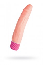 РЕАЛИСТИЧНЫЙ ВИБРАТОР TOYFA A-TOYS МУЛЬТИСКОРОСТНОЙ , PVC, РЕЖИМОВ ВИБРАЦИИ, 17 СМ