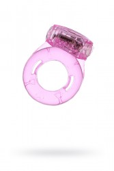 Виброкольцо на пенис гелевое TOYFA Love Ring розовое, 1,7 см