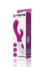 ВИБРАТОР С КЛИТОРАЛЬНЫМ СТИМУЛЯТОРОМ TOYFA A-TOYS NESSY, СИЛИКОН, РОЗОВЫЙ, 20 СМ