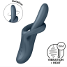 Вибратор с ротацией Satisfyer Heat Flex 4, серый (c подогревом)