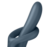 Вибратор с ротацией Satisfyer Heat Flex 4, серый (c подогревом)