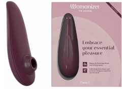 Стимулятор клиторальный Womanizer Classic-2, бесконтактный, бордовый