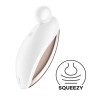 КЛИТОРАЛЬНЫЙ СТИМУЛЯТОР С ВИБРАЦИЕЙ SATISFYER SPOT ON 2 (БЕЛЫЙ)