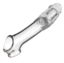 Прозрачная насадка с вибрацией Wolf Fang